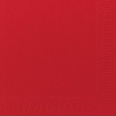 Duni Cocktail-Servietten 3lagig Tissue Uni 250er rot, 24 x 24 cm Duni Cocktail-Servietten 3lagig Tissue Uni 250er rot, 24 x 24 cm