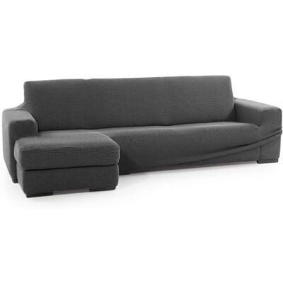 FAVERTI Bezug für Chaiselongue, kurzes Eckteil Links (Vorderseite) Modell Novele Super Verstellbarer Chaiselongue-Bezug dunkelgrau Qualitätsschutz aus Jacquard-Stoff mit Baumwollgefühl FAVERTI Bezug für Chaiselongue, kurzes Eckteil Links (Vorderseite) Modell Novele Super Verstellbarer Chaiselongue-Bezug dunkelgrau Qualitätsschutz aus Jacquard-Stoff mit Baumwollgefühl