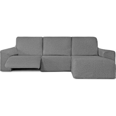 ECOMMERC3 Chaiselong-Sofabezug mit kurzem Arm rechts, bi-elastisch, hellgrau, sehr elastisch, atmungsaktiv und mit Schaumstoff zur Befestigung ECOMMERC3 Chaiselong-Sofabezug mit kurzem Arm rechts, bi-elastisch, hellgrau, sehr elastisch, atmungsaktiv und mit Schaumstoff zur Befestigung