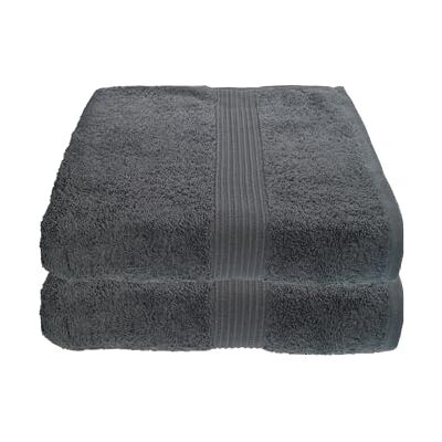 Julie Julsen 2er Pack Saunatücher vielen Farben Reine Baumwolle Qualität 500 GSM Strandtuch Silbergrau 80 x 200 cm Julie Julsen 2er Pack Saunatücher vielen Farben Reine Baumwolle Qualität 500 GSM Strandtuch Silbergrau 80 x 200 cm