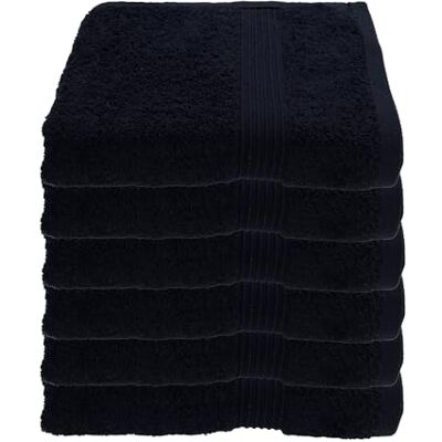 Julie Julsen 6er Pack Handtuch 29 Farben erhältlich weich und saugstark 500gsm Öko Tex Schwarz 50 x 100 cm B-Ware Julie Julsen 6er Pack Handtuch 29 Farben erhältlich weich und saugstark 500gsm Öko Tex Schwarz 50 x 100 cm B-Ware