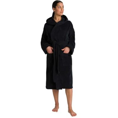 ARENA Soft Robe Core, Bademantel aus Baumwolle für Damen und Herren, Unisex-Bademantel aus Frottee mit Kapuze und Taschen, Angenehm und Leicht ARENA Soft Robe Core, Bademantel aus Baumwolle für Damen und Herren, Unisex-Bademantel aus Frottee mit Kapuze und Taschen, Angenehm und Leicht