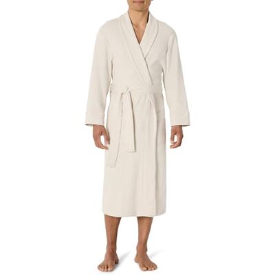 Amazon Herren Leichter Waffel-Bademantel (Erhältlich In Den Größen Schwer Und Groß), Beige, XXL Amazon Herren Leichter Waffel-Bademantel (Erhältlich In Den Größen Schwer Und Groß), Beige, XXL