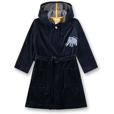 Sanetta Jungen-Bademantel blau Mammut Hochwertiger und kuscheliger Bademantel aus Nicki für Jungen. Sanetta Jungen-Bademantel blau Mammut Hochwertiger und kuscheliger Bademantel aus Nicki für Jungen.