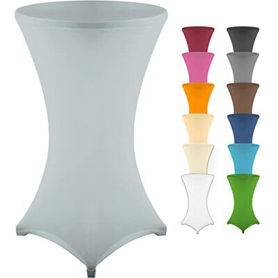 Gräfenstayn ® Stretch Stehtischhusse Diana mit Öko-Tex Siegel, Verstärkung im Fußbereich, 40°C Maschinenwäsche Ø60-65cm / Ø70-75cm / Ø80-85cm (Grau, Ø60-65cm) Gräfenstayn ® Stretch Stehtischhusse Diana mit Öko-Tex Siegel, Verstärkung im Fußbereich, 40°C Maschinenwäsche Ø60-65cm / Ø70-75cm / Ø80-85cm (Grau, Ø60-65cm)