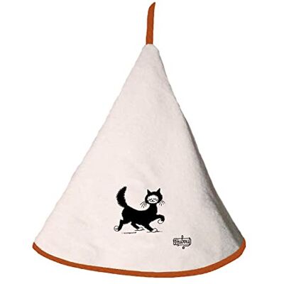 Winkler - Dubout Chat Balade - Elfenbein - 60 cm round - towel Winkler - Dubout Chat Balade - Elfenbein - 60 cm round - towel