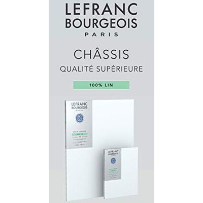Lefranc Bourgeois 111219 Keilrahmen aus 100% Leinen in Premium Qualität, gebrauchsfertig Grundiert mit Titandioxid Gesso, seitlich genagelt auf massivem Kiefernholz 3P Lefranc Bourgeois 111219 Keilrahmen aus 100% Leinen in Premium Qualität, gebrauchsfertig Grundiert mit Titandioxid Gesso, seitlich genagelt auf massivem Kiefernholz 3P