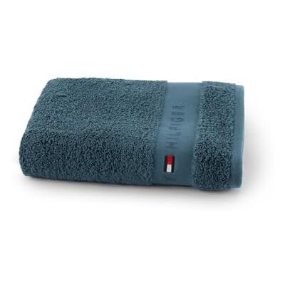 Tommy Hilfiger Badetuch, Peacock (Blaugrün), Frottee, 520 g/m², 100% gekämmte Baumwolle, Jacquardborte und Stickerei, weich und saugfähig, 100 x 150 cm Tommy Hilfiger Badetuch, Peacock (Blaugrün), Frottee, 520 g/m², 100% gekämmte Baumwolle, Jacquardborte und Stickerei, weich und saugfähig, 100 x 150 cm