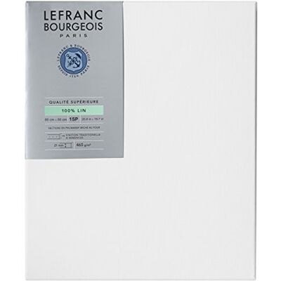 Lefranc Bourgeois 111213 Keilrahmen aus 100% Leinen in Premium Qualität, gebrauchsfertig Grundiert mit Titandioxid Gesso, seitlich genagelt auf massivem Kiefernholz 15P Lefranc Bourgeois 111213 Keilrahmen aus 100% Leinen in Premium Qualität, gebrauchsfertig Grundiert mit Titandioxid Gesso, seitlich genagelt auf massivem Kiefernholz 15P