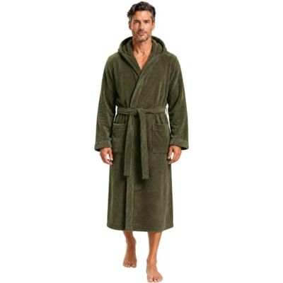 Morgenstern Bademantel Herren Kapuze Frottee 100% Baumwolle Lang Cadiz Weich, saugstark, atmungsaktiv, Taschen und Bindegürtel – geprüft auf Schadstoffe, ideal für Sauna, Baden, Sport, Zuhause Morgenstern Bademantel Herren Kapuze Frottee 100% Baumwolle Lang Cadiz Weich, saugstark, atmungsaktiv, Taschen und Bindegürtel – geprüft auf Schadstoffe, ideal für Sauna, Baden, Sport, Zuhause