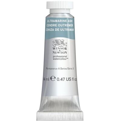 Winsor & Newton 0105424 Professional Watercolour Ultramarin Asche, 14ml Tube Aquarellfarbe, lebendige Farben in Künstlerqualität, hohe Farbbrillanz & Leuchtkraft, lichtecht Winsor & Newton 0105424 Professional Watercolour Ultramarin Asche, 14ml Tube Aquarellfarbe, lebendige Farben in Künstlerqualität, hohe Farbbrillanz & Leuchtkraft, lichtecht