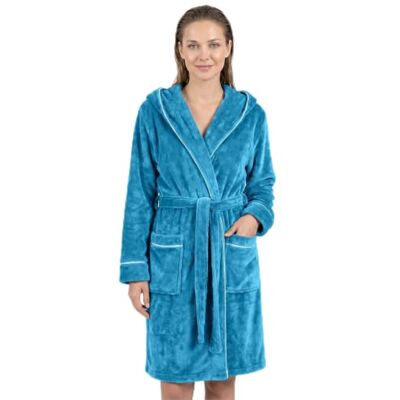 Gräfenstayn Bademantel Damen flauschig mit Kapuze Kuschelfleece Öko-Tex Standard 100 Morgenmantel leicht & kurz Größe S XXXL Gräfenstayn Bademantel Damen flauschig mit Kapuze Kuschelfleece Öko-Tex Standard 100 Morgenmantel leicht & kurz Größe S XXXL