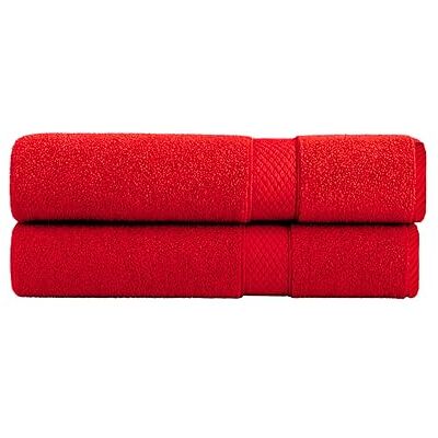 Egeria Diamant Duschtuch, 70 x 140 cm, weiches, hoch absorbierendes, schnell trocknendes Duschtuch, groß für den täglichen Gebrauch, 2er-Pack, China Red Egeria Diamant Duschtuch, 70 x 140 cm, weiches, hoch absorbierendes, schnell trocknendes Duschtuch, groß für den täglichen Gebrauch, 2er-Pack, China Red