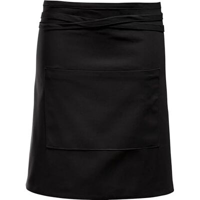 Erwin Müller Halbschürze, Koch-Schürze halb, Küchenschürze Uni 100% Baumwolle schwarz Größe 50x80 cm mit großer Aufsatztasche und Bindeband, strapazierstark und beständig Erwin Müller Halbschürze, Koch-Schürze halb, Küchenschürze Uni 100% Baumwolle schwarz Größe 50x80 cm mit großer Aufsatztasche und Bindeband, strapazierstark und beständig