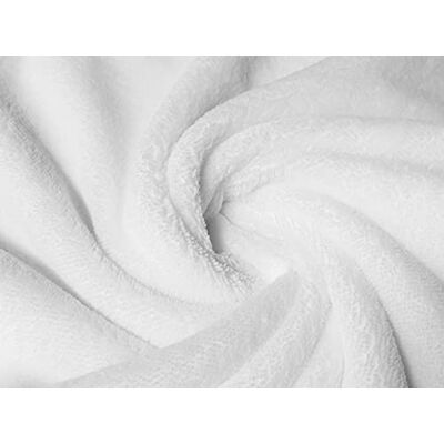 CRS Fur Fabrics Bambus-Frottee-Stoff, Weiß, 1 m – 150 cm x 100 cm CRS Fur Fabrics Bambus-Frottee-Stoff, Weiß, 1 m – 150 cm x 100 cm