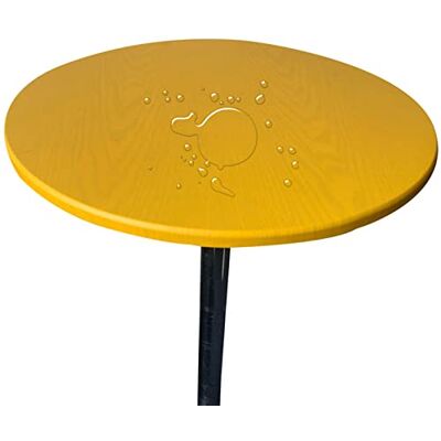 Generic Tischdecke Runde Stretch Tischtuch Wasserdicht Abwischbar Tischschutz Für Drinnen Und Draußen (120cm (Rund),Gelb) Generic Tischdecke Runde Stretch Tischtuch Wasserdicht Abwischbar Tischschutz Für Drinnen Und Draußen (120cm (Rund),Gelb)