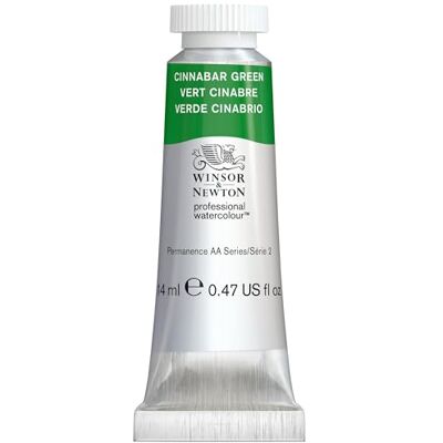 Winsor & Newton 0105420 Professional Watercolour Zinnober-grün, 14ml Tube Aquarellfarbe, lebendige Farben in Künstlerqualität, hohe Farbbrillanz & Leuchtkraft, lichtecht Winsor & Newton 0105420 Professional Watercolour Zinnober-grün, 14ml Tube Aquarellfarbe, lebendige Farben in Künstlerqualität, hohe Farbbrillanz & Leuchtkraft, lichtecht