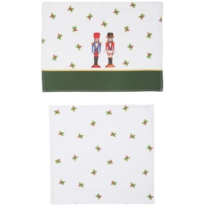 KASANOVA 1 Tischkarten- und Serviettenset „Soldier“, Baumwolle, Multi-Color KASANOVA 1 Tischkarten- und Serviettenset „Soldier“, Baumwolle, Multi-Color