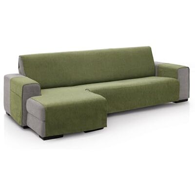 ECOMMERC3 Chaiselongue-Sofabezug für linkes Arm, Größe der Rückenlehne: 240 cm, Bezug für Chaiselongue, Grün, weich, 100% Made in Spain ECOMMERC3 Chaiselongue-Sofabezug für linkes Arm, Größe der Rückenlehne: 240 cm, Bezug für Chaiselongue, Grün, weich, 100% Made in Spain