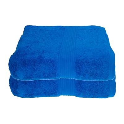 Julie Julsen 2er Pack Saunatücher Reine Baumwolle Qualität 500 GSM Saunatuch Strandtuch Royalblau 80 x 200 cm Julie Julsen 2er Pack Saunatücher Reine Baumwolle Qualität 500 GSM Saunatuch Strandtuch Royalblau 80 x 200 cm