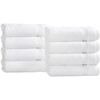 Superior Handtuch Ägyptische Baumwolle 8-teilig Set P Modern weiß Superior Handtuch Ägyptische Baumwolle 8-teilig Set P Modern weiß