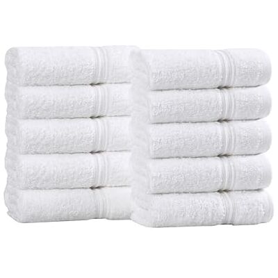 Superior Waschlappen-Set aus ägyptischer Baumwolle, kleine Handtücher für Gesicht, Spa, schnell trocknend, saugfähige Handtücher, Badezimmerzubehör, Gästebad, Heimzubehör, Waschlappen, Weiß, 10-teilig Superior Waschlappen-Set aus ägyptischer Baumwolle, kleine Handtücher für Gesicht, Spa, schnell trocknend, saugfähige Handtücher, Badezimmerzubehör, Gästebad, Heimzubehör, Waschlappen, Weiß, 10-teilig