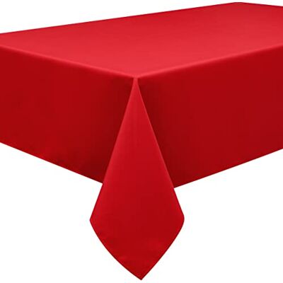 Home Direct Quadratische Tischdecke Textil 180 x 180 cm, Farbe wählbar Rot Home Direct Quadratische Tischdecke Textil 180 x 180 cm, Farbe wählbar Rot