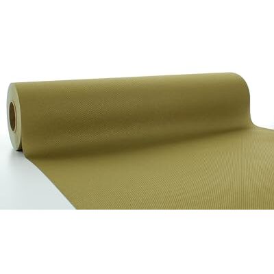 Sovie HORECA Tischläufer in Gold aus Linclass Airlaid, 40cm x 24m, 1 Stück einfarbiger Einmaltischläufer, Perforierung alle 120cm Sovie HORECA Tischläufer in Gold aus Linclass Airlaid, 40cm x 24m, 1 Stück einfarbiger Einmaltischläufer, Perforierung alle 120cm