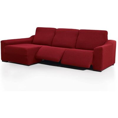 FAVERTI ® Bezug für Chaiselongue, sehr elastisch, langes Eckteil Links (Vorderseite), Modell Novele, rot, Qualitätsschutz aus Jacquard-Stoff, Baumwollgefühl FAVERTI ® Bezug für Chaiselongue, sehr elastisch, langes Eckteil Links (Vorderseite), Modell Novele, rot, Qualitätsschutz aus Jacquard-Stoff, Baumwollgefühl