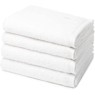 Ross 4 teiliges Frottier-Set Vita (4 X Handtuch im Set) 520 g/m2 Baumwolle Walkfrottee saugstark weich und flauschig Weiß Ross 4 teiliges Frottier-Set Vita (4 X Handtuch im Set) 520 g/m2 Baumwolle Walkfrottee saugstark weich und flauschig Weiß