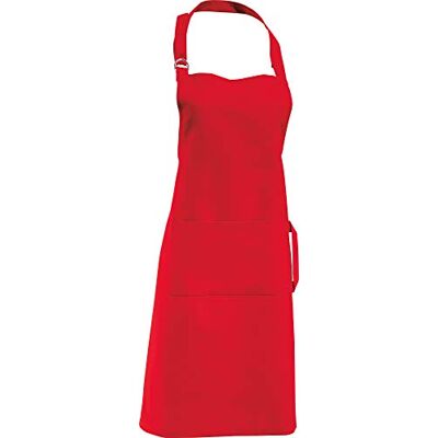Erwin Müller Koch-Schürze, Küchenschürze Uni 100% Baumwolle rot Größe 72x90 cm verstellbare Halsschlaufe, mit Aufsatztasche und Bindeband Erwin Müller Koch-Schürze, Küchenschürze Uni 100% Baumwolle rot Größe 72x90 cm verstellbare Halsschlaufe, mit Aufsatztasche und Bindeband
