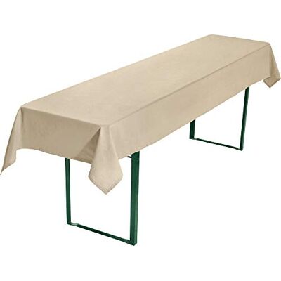 REDBEST Biertisch-Tischdecke, Biertisch-Auflage, Tischdecke Bierzeltgarnitur, Bierbanktischdecke beige Größe 90x260 cm strapazierstark und langlebig REDBEST Biertisch-Tischdecke, Biertisch-Auflage, Tischdecke Bierzeltgarnitur, Bierbanktischdecke beige Größe 90x260 cm strapazierstark und langlebig