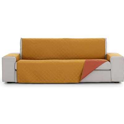 ECOMMERC3 Gesteppter und wendbarer Sofabezug, 4-Sitzer, Senffarben, Premium-Sofaschutz, passgenau, Robustes und Elegantes Material ECOMMERC3 Gesteppter und wendbarer Sofabezug, 4-Sitzer, Senffarben, Premium-Sofaschutz, passgenau, Robustes und Elegantes Material