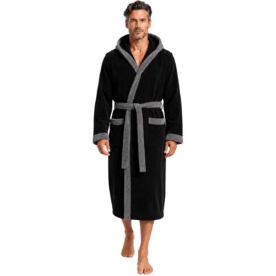 Morgenstern Bademantel Herren Kapuze Frottee 100% Baumwolle Lang Cadiz Weich, saugstark, atmungsaktiv, Taschen und Bindegürtel – geprüft auf Schadstoffe, ideal für Sauna, Baden, Sport, Zuhause Morgenstern Bademantel Herren Kapuze Frottee 100% Baumwolle Lang Cadiz Weich, saugstark, atmungsaktiv, Taschen und Bindegürtel – geprüft auf Schadstoffe, ideal für Sauna, Baden, Sport, Zuhause