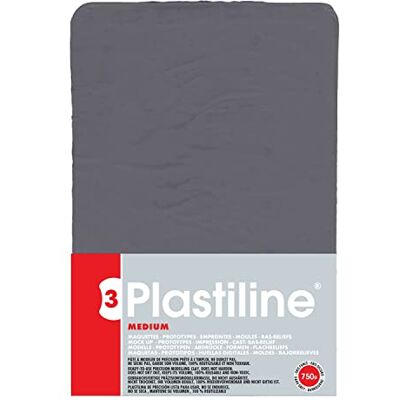 PLASTILINE Jacques Herbin 7755T , 750g, Härte medium, ideal zum Modellieren, 100% wiederverwendbar, Grau PLASTILINE Jacques Herbin 7755T , 750g, Härte medium, ideal zum Modellieren, 100% wiederverwendbar, Grau