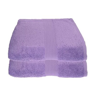 Julie Julsen 2er Pack Saunatücher vielen Farben Reine Baumwolle Qualität 500 GSM Strandtuch Lavendel 80 x 200 cm Julie Julsen 2er Pack Saunatücher vielen Farben Reine Baumwolle Qualität 500 GSM Strandtuch Lavendel 80 x 200 cm