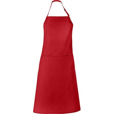 REDBEST Koch-Schürze, Küchenschürze Seattle, 100% Baumwolle verstellbare Halsschlaufe, große Aufsatztasche, Bindeband glattes, robustes Gewebe (weitere Farben) REDBEST Koch-Schürze, Küchenschürze Seattle, 100% Baumwolle verstellbare Halsschlaufe, große Aufsatztasche, Bindeband glattes, robustes Gewebe (weitere Farben)