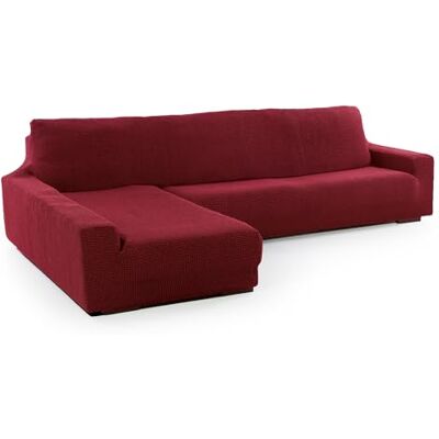 FAVERTI ® Super elastischer Bezug für Chaiselongue, langes Eckteil Links (vorne gesehen), Modell Nove, Bordeaux, hochwertiger Schutz aus Jacquard-Stoff und Baumwolle FAVERTI ® Super elastischer Bezug für Chaiselongue, langes Eckteil Links (vorne gesehen), Modell Nove, Bordeaux, hochwertiger Schutz aus Jacquard-Stoff und Baumwolle