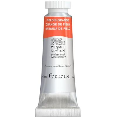 Winsor & Newton 0105418 Professional Watercolour Field'S Orange, 14ml Tube Aquarellfarbe, lebendige Farben in Künstlerqualität, hohe Farbbrillanz & Leuchtkraft, lichtecht Winsor & Newton 0105418 Professional Watercolour Field'S Orange, 14ml Tube Aquarellfarbe, lebendige Farben in Künstlerqualität, hohe Farbbrillanz & Leuchtkraft, lichtecht