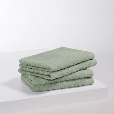 S. Oliver 4 TLG Luxus Gästehandtuch Set 30x50cm hellgrün Frottee Weiches WC-Handtuch salbei 100% Baumwolle, Kleines Badtuch 600 g/m² dick, OEKO-TEX® & Aufhänger, 4-teilig, waschbar S. Oliver 4 TLG Luxus Gästehandtuch Set 30x50cm hellgrün Frottee Weiches WC-Handtuch salbei 100% Baumwolle, Kleines Badtuch 600 g/m² dick, OEKO-TEX® & Aufhänger, 4-teilig, waschbar
