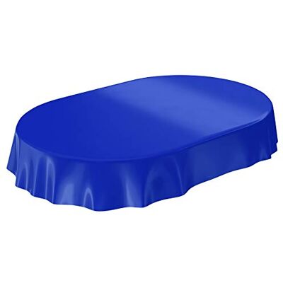 ANRO Wachstuchtischdecke Wachstuch abwaschbare Tischdecke Uni Glanz Einfarbig Dunkelblau Eingefasst Oval 140 x 200cm ANRO Wachstuchtischdecke Wachstuch abwaschbare Tischdecke Uni Glanz Einfarbig Dunkelblau Eingefasst Oval 140 x 200cm