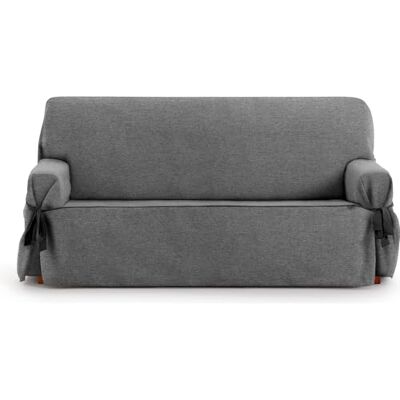 ECOMMERC3 2-Sitzer-Sofabezug aus Jacquard-Stoff, Nicht elastisch, anthrazit, mit dekorativen Bändern und elegantem Schutz für Ihr Sofa ECOMMERC3 2-Sitzer-Sofabezug aus Jacquard-Stoff, Nicht elastisch, anthrazit, mit dekorativen Bändern und elegantem Schutz für Ihr Sofa