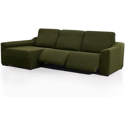 FAVERTI ® Super elastischer Bezug für Chaiselongue, langes Eckteil Links (Vorderseite), 2 Füße, Modell Nove, Rasen, hochwertiger Schutz aus Jacquard-Stoff und Baumwolle FAVERTI ® Super elastischer Bezug für Chaiselongue, langes Eckteil Links (Vorderseite), 2 Füße, Modell Nove, Rasen, hochwertiger Schutz aus Jacquard-Stoff und Baumwolle