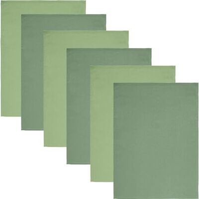 REDBEST Geschirrtuch "Tulsa" 6er-Pack Baumwolle pistazie/salbei Größe 50x70 cm REDBEST Geschirrtuch "Tulsa" 6er-Pack Baumwolle pistazie/salbei Größe 50x70 cm