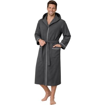Morgenstern Bademantel Herren Leicht Waffelpique Baumwolle Ben Weich, leicht, atmungsaktiv Auf Schadstoffe geprüft Ideal für Sauna, Wellness, Baden, Zuhause Morgenstern Bademantel Herren Leicht Waffelpique Baumwolle Ben Weich, leicht, atmungsaktiv Auf Schadstoffe geprüft Ideal für Sauna, Wellness, Baden, Zuhause