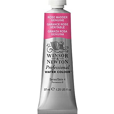 Winsor & Newton 8840523 Professional Aquarellfarbe, lebendige Wasserfarben in Künstlerqualität, hohe Farbbrillanz & Leuchtkraft, lichtecht, Archivqualität, 37ml Tube Krapplack Rosa Echt Winsor & Newton 8840523 Professional Aquarellfarbe, lebendige Wasserfarben in Künstlerqualität, hohe Farbbrillanz & Leuchtkraft, lichtecht, Archivqualität, 37ml Tube Krapplack Rosa Echt
