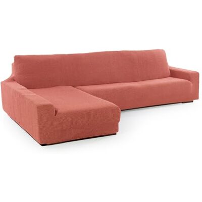 FAVERTI Bezug für Chaiselongue, langes Eckteil Links (Vorderseite) Modell Novele Super Verstellbarer Chaiselongue-Bezug aus Koralle Qualitätsschutz aus Jacquard-Stoff mit Baumwollgefühl FAVERTI Bezug für Chaiselongue, langes Eckteil Links (Vorderseite) Modell Novele Super Verstellbarer Chaiselongue-Bezug aus Koralle Qualitätsschutz aus Jacquard-Stoff mit Baumwollgefühl