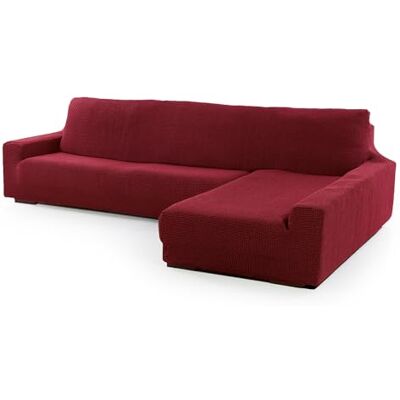 FAVERTI ® Super elastischer Bezug für Chaiselongue, langes Eckteil rechts (vorne gesehen) Modell Novele Bordeaux Hochwertiger Schutz aus Jacquard-Stoff und Baumwolle FAVERTI ® Super elastischer Bezug für Chaiselongue, langes Eckteil rechts (vorne gesehen) Modell Novele Bordeaux Hochwertiger Schutz aus Jacquard-Stoff und Baumwolle