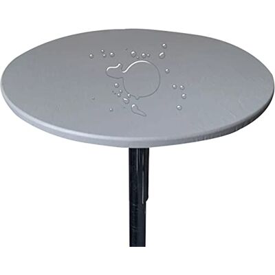 Generic Tischdecke Runde Stretch Tischtuch Wasserdicht Abwischbar Tischschutz Für Drinnen Und Draußen (110cm (Rund),Grau) Generic Tischdecke Runde Stretch Tischtuch Wasserdicht Abwischbar Tischschutz Für Drinnen Und Draußen (110cm (Rund),Grau)