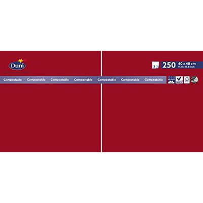 Duni SERV.3LG.40X40 1/4F RED 250ST Duni SERV.3LG.40X40 1/4F RED 250ST